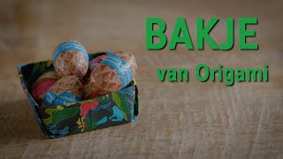 Knutsel een bakje met Origami Perfect voor paaseitjes [upl. by Acirat]