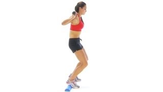 Knee Exercises  Eccentric squats heel raised [upl. by Harrell]