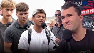 Charlie Kirk Schools White Dudes for Harris at UW Madison [upl. by Fabien]