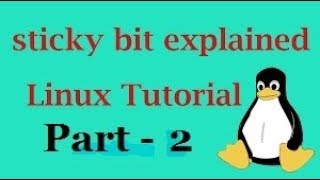 Sticky Bit Permission in Linux Part  2 Video No  48 [upl. by Theone]