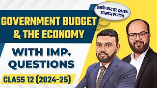 Government Budget amp The Economy  Class 12 Economics  Imp Questions  CBSE Board Exam 202425 [upl. by Nayrb]