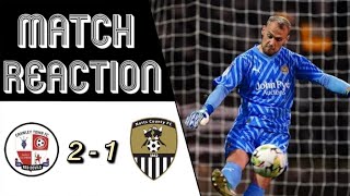 MATCH REACTION  Crawley Town 2 1 Notts County [upl. by Cash]