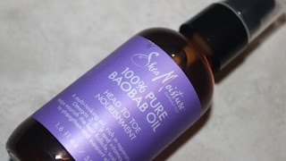 Shea Moisture 100 Pure Baobab Oil [upl. by Nyllek680]