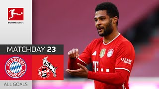 Gnabry amp Lewandowski score twice  FC Bayern München  1 FC Köln  51  All Goals  MD 23 [upl. by Ahsitniuq]