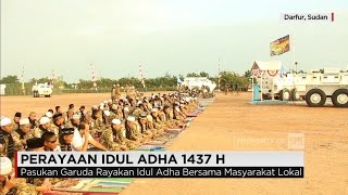 Kesederhanaan Perayaan Idul Adha Pasukan Garuda di Dafur Sudan [upl. by Notwen]