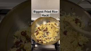 Biggest Fried Rice Hack friedrice foodhack eggfriedrice chinesefood wok easyrecipe homemade [upl. by Oos]