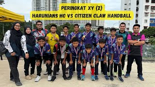 PERINGKAT XY 2  HARUNIANS HC vs CITIZEN CLAW HC  CITIZEN CLAW HANDBALL TOURNAMENT [upl. by Lerrud814]