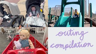 Outing Compilation Reborn Toddler and Silicone Baby Outings  Kelli Maple [upl. by Llenad332]