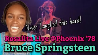 African Girl First Time Watching Bruce Springsteen Rosalita Come Out Tonight Phoenix 78 [upl. by Banwell]