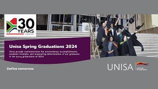 2024 Unisa Spring Graduation  11 October 2024  1400 PM Ceremony [upl. by Einalem]