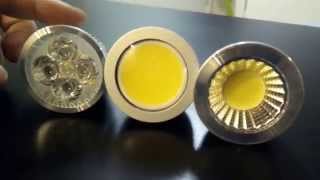 REVIEW amp UPDATE GU10 Dimmable LED COB 5W vs SMD [upl. by Fairfax]