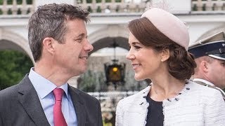 Kronprins Frederik og kronprinsesse Mary i Polen dag 1 [upl. by Atikat]