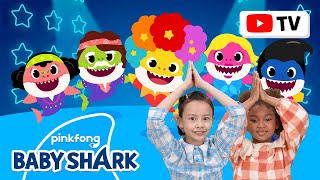 4k Disco Sharks  Kids Choreography  Dance Along  Baby Shark Official [upl. by Ydaj]