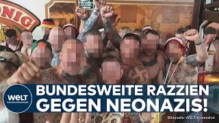 HAMMERSKINS DEUTSCHLAND Bundesweite Razzien Nancy Faezer greift durch Verbot für Rechtsradikale [upl. by Stefa]