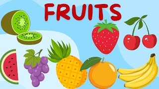 FRUITS NAMES fruits kidslearning kidslearning [upl. by Pierro391]