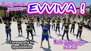 EVVIVA 👐  Gianni Morandi ft jovanotti Ballo di gruppo 2023 paolopicciariellospaziolatino [upl. by Aisatna517]