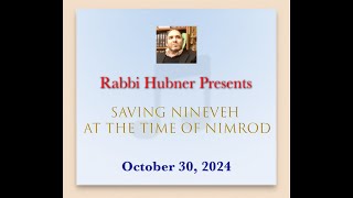 Rabbi Hubner October 30 2024 Audio only [upl. by Maighdlin]