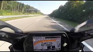 YAMAHA R1 2020 300kmh TOP SPEED GERMAN AUTOBAHN [upl. by Mccormick]