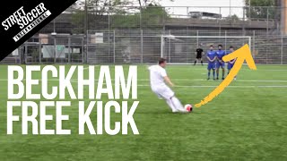 Learn David Beckham Free kick  Street Soccer International [upl. by Seibold]