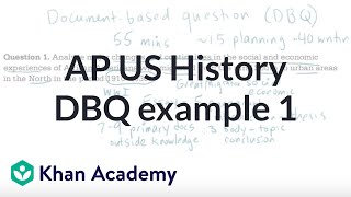 AP US history DBQ example 1  The historians toolkit  US History  Khan Academy [upl. by Ecidnarb994]