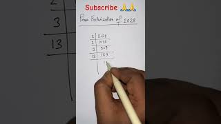 Prime Factorization of 2028 maths [upl. by Petronella]