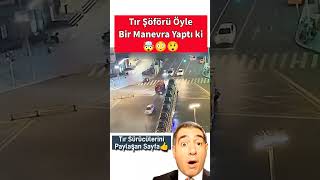 Tır Şoförü mükemmel bir manevra ile dönüş yaptı Bu koca tırı çevirmek hiçte kolay olmamalı 😧😅 [upl. by Alyacim]