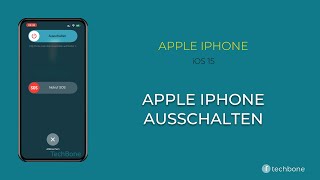 Das Apple iPhone ausschalten iOS 15 [upl. by Labana]