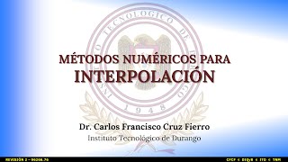 Algunos métodos numericos para interpolación [upl. by Einrae]