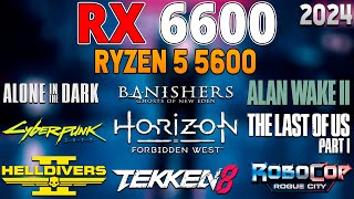 RX 6600  Ryzen 5 5600  Performance Test in 25 Games  AMD RX 6600 Gaming in 2024 [upl. by Perlis]