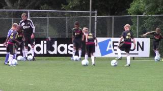 Séance entrainement football  AJAX AMSTERDAM Ecole de foot  Travail technique  Méthode Coerver [upl. by Ettennod]