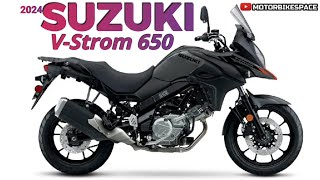 2024 Suzuki VStrom 650  An InDepth Look at Power Performance and Style  Motorbikespace [upl. by Leikeze]