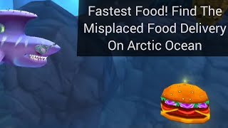 Hungry Shark World  Quest Fastest Food Find The Misplaced Food Delivery On Arctic Ocean [upl. by Newfeld]