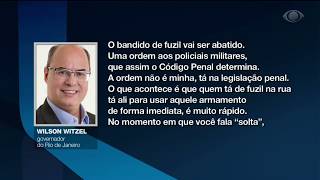 Witzel autoriza PM a abater criminosos com fuzil no Rio [upl. by Ushijima65]