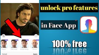 Face App unlock all pro feature for free  how to unlock pro feature in Face App [upl. by Arahc]