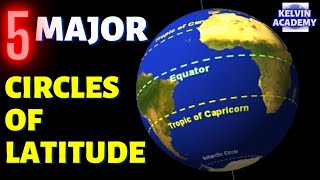 5 MAJOR CIRCLES OF LATITUDE [upl. by Theresita614]