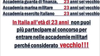 abolizione dei limiti detà nei concorsi pubblici polizia carabinieri finanza militare23 anni [upl. by Eirallam]