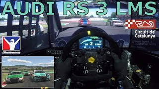 iRacing  Audi RS3 LMS TCR  Circuit de Barcelona Catalunya Onboard Triple Screen [upl. by Nelson275]