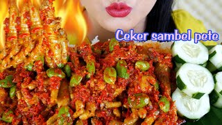 ASMR CEKER SAMBEL PETE MERCON PAKE NASI PUTIH  EATING SOUNDS [upl. by Irovi80]