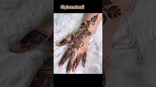 Beautiful mehndi design stylomehdihennatattoo [upl. by Trisha]