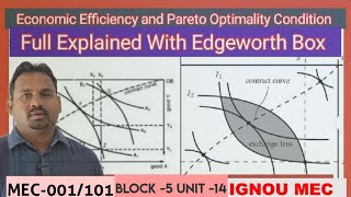 Consumer Efficiency with Edgeworth boX  Pareto optimality condition [upl. by Risteau517]