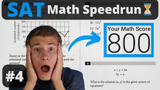 1590 SAT Scorer Speedruns Digital SAT Math  Test 4 [upl. by Medlin88]