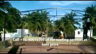 Residential Terrace Roofing Sheets Installation in Chennai gkmroofingcom [upl. by Radec]