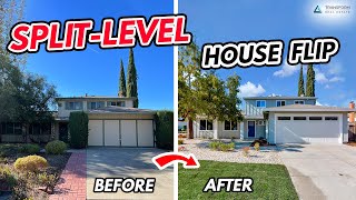 50 Year Old Split Level House Flip Before amp After  Split Level Home Remodel [upl. by Krakow]