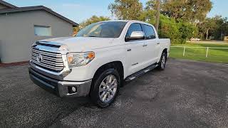 2014 White Toyota Tundra CrewMax Limited 4X4 Walk Around [upl. by Hubbard392]