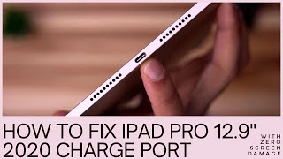 how to replace iPad Pro 129 gen 4 charging port without damaging the screen [upl. by Aleydis]