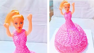 barbie doll cake decorating ideas doll cake decorating compilation barbie doll cake design [upl. by Beltran]