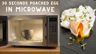 How to poach an egg in the microwave  30 seconds poached eggs  easy poached eggs  microwave eggs [upl. by Bryner635]