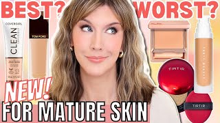 5 BEST amp WORST New Foundations for Mature Skin 2024  Foundation Roundup [upl. by Sikes]