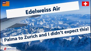 Flying Edelweiss Air from Palma De Mallorca PMI to Zurich ZRH [upl. by Hyozo]