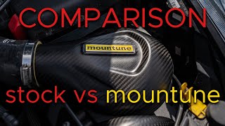 MK8 Fiesta ST Mountune Carbon Induction Kit vs Stock [upl. by Nyrac]